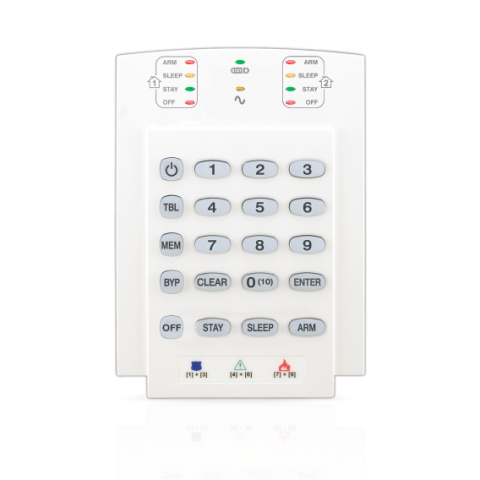 MG/SP 10防区LED控制键盘（竖版） - 正面图