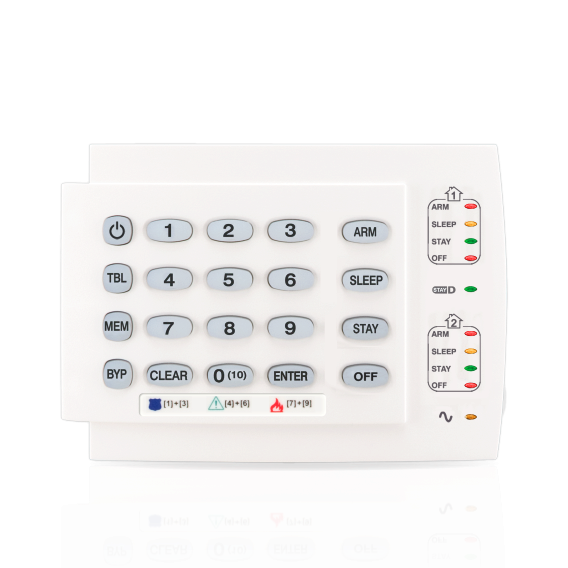 MG/SP 10防区LED控制键盘（横版） - 正面图